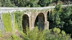 A ponte Bibei, nunha imaxe da semana pasada