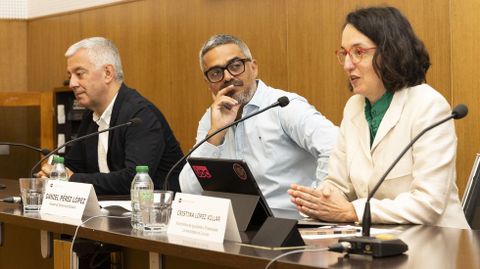 Valent�n Garc�a, Daniel P�rez e Cristina L�pez, na apertura do curso este martes 