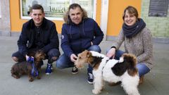 Pedro Romero (a la izquierda), que se llev� el oro en principiantes, junto a su maestro, Juan Chedas, y Tamara Pego, que tambi�n acudi� al concurso de Valladolid