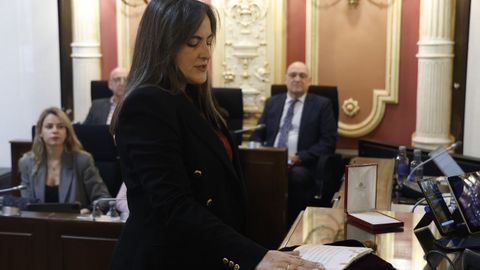 El pleno del Concello de Ourense arranc este viernes con la toma de posesin de Olalla Meirio como nueva concejala del grupo socialista. La trabajadora social prometi su cargo y se incorpora al PSOE tras la dimisin de Jos ngel Vzquez Barquero.