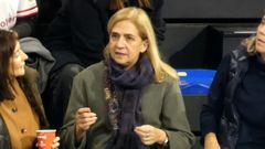 La infanta Cristina, en un partido de su hijo Pablo en diciembre del 2025.