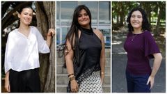 A la izquierda,�Olivia Tapia, que estudiar� Laboratorio Cl�nico; en el centro, Caroline Daboin, que�har� M�rketing e Publicidade; a la derecha, Victoria Rojas, que se formar�en Desenvolvemento de aplicaci�ns