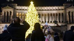 Inauguraci�n de las luces navide�as en Roma