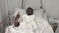 Dipanda, tras ser operado