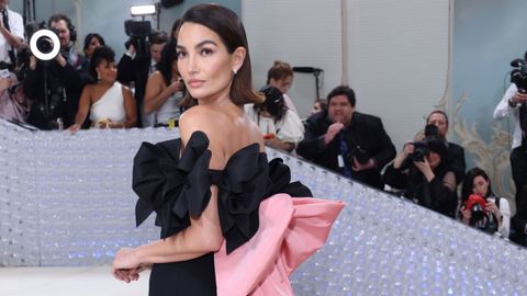 La modelo Lily Aldridge en la Met Gala