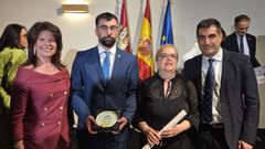 Desde la izquierda, Saiz, P�rez, Cruzado y Al�n