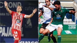 Gallar y Bernal son dos de las figuras clave del derbi entre el CD Lugo y el Racing.