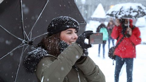 Temporal de nieve en Bilbao