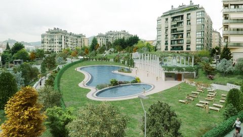 Recreacin del proyecto de parque en A Ponte