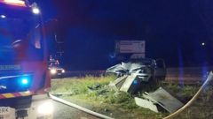 El accidente se produjo en O Seixal (Oleiros), a la altura de la gasolinera.