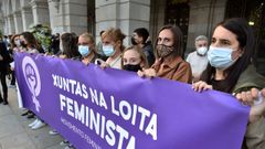 Participantes en la concentraci�n contra el crimen de M�nica Marcos