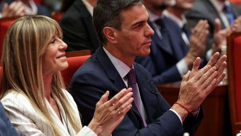 Bego�a G�mez y Pedro S�nchez, en una imagen de archivo.