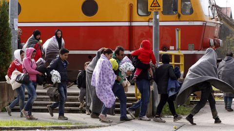 Refugiados en Sentilj, Eslovenia