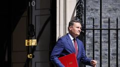 Wes Streeting, a su salida de la reuni�n del Gabinete en Downing Street.