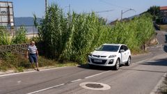 Vecinos saltan a la carretera al no poder continuar por la acera invadida por un ca�averal