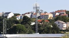 Pruebas de iluminaci�n en A Malata el pasado septiembre