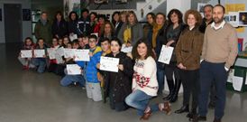 Los participantes se hicieron una foto de grupo con ocasi�n de la �ltima jornada del programa. 
