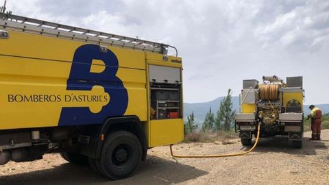 Camiones de bomberos del SEPA