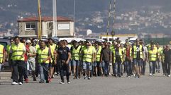 Trabajadores de la estiba en Vigo: �Nuestros derechos, no son privilegios�