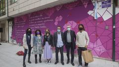 Inauguraci�n en Carballo da praza e do mural dedicados a Xela Arias