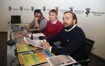 La edil Teresa Varela, el alcalde y Paio presentaron la programaci�n.