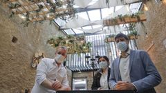 Los arquitectos de la terraza Skada y el propietario