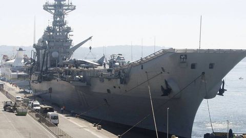 El Principe de Asturias, en el puerto de A Corua, en una imagen de archivo