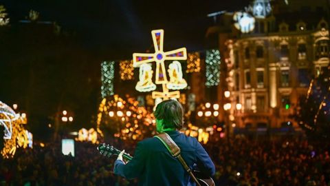 Encendido de las luces de Navidad en Oviedo, noviembre de 2025