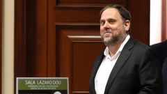 Imagen de archivo del 20 de mayo del 2019 del presidente de ERC, Oriol Junqueras, actualmente en prisi�n 