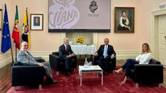 Reuni�n del Eixo Atl�ntico con el presidente de la Rep�blica de Portugal, Ant�nio Jos� Seguro, en Viana do Castelo