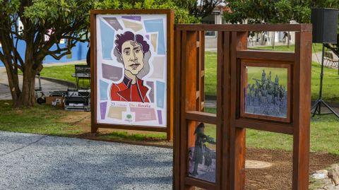 Xardín en Carballo dedicado a Rosalía de Castro