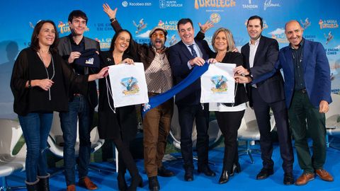 Imagen de la presentaci�n de �A gali�a Turuleca� en Santiago