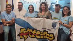 Los Fojeteiros con la alcaldesa de Nar�n