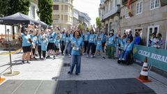 Marcha y carrera de Alcer por el centro de Lugo
