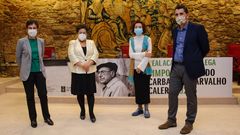 De esquerda a dereita, Vilavedra, Garc�a Negro, Aleixandre e Valverde, este xoves no simposio da RAG