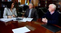 Do Campo, Pedro Osende y Perfecto Fuentes, en A Coru�a