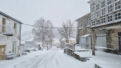 Vista de Celeiros, capital municipal de Chandrexa de Queixa.