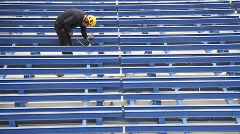 Instalaciones de la fábrica digital de bloques en construcción