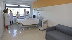 Imagen de las instalaciones de la unidad de cuidados paliativos del Hospital Provincial de Conxo, en Santiago