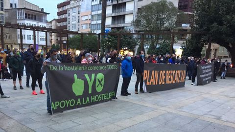 Concentracin de hosteleros en Ribeira