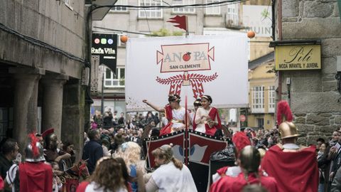 Imagen del desfile de carnaval del pasado ao en Caldas de Reis