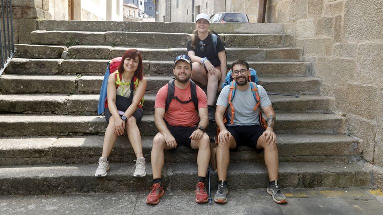 Iris Garc�a, Alonso Montero, Elena Garc�a e Adri�n P�rez, de Madrid.
