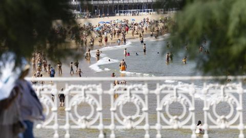 Vista de la playa de la Concha en San Sebasti�n