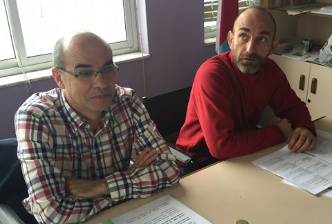Jorquera y Sar en la presentaci�n de ayer. 