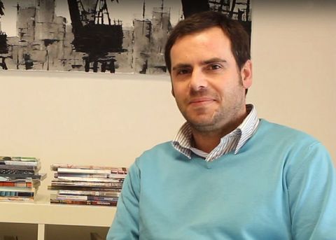 Fernando Eiroa Lorenzo en el estudio LCG Arquitectura que lleva con otro socio en A Corua.