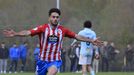 David Rojo celebra un gol durante su etapa en el Polvorn