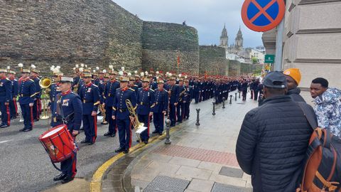 Desfile de la jura de bandera en Lugo