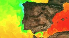 Imagen de temperatura del mar del sistema Portus