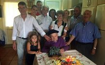 Antonio Fari�a, durante la celebraci�n de su cumplea�os. 