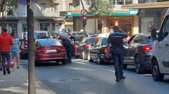 Atasco en la avenida de la Habana tras el incidente de tr�fico